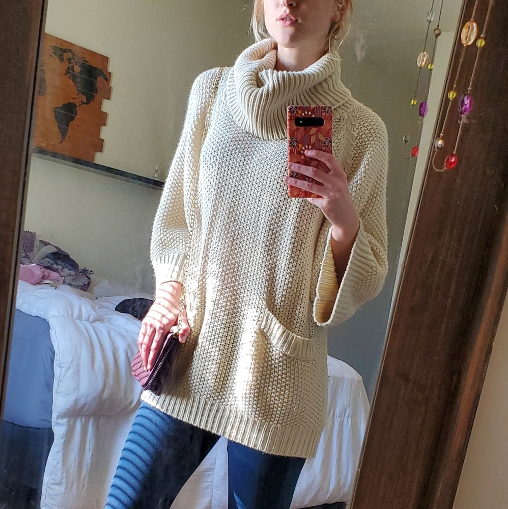 Cream Oversized Sweater